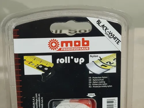 Mètre Ruban Original Classe II 5m x 25mm - MOB roll-up (Boîtier antichoc)