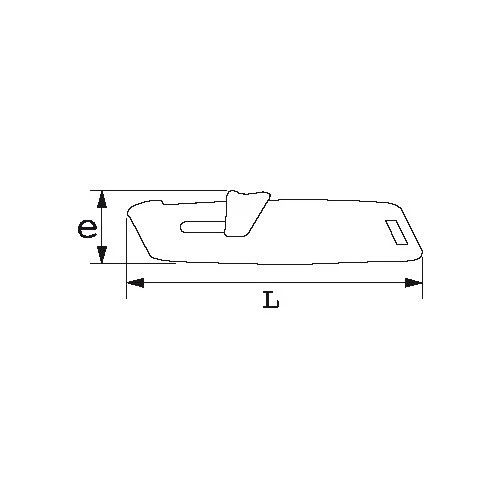 SAM 378-8 - Cutter Retractable Alliage Leger +5 lames (France)