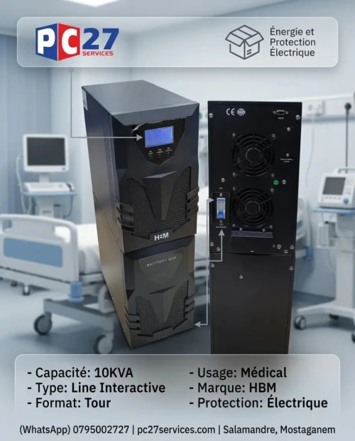 ONDULEUR 10KVA LINE INTERACTIVE TOUR MEDICAL HBM Ref : 4491