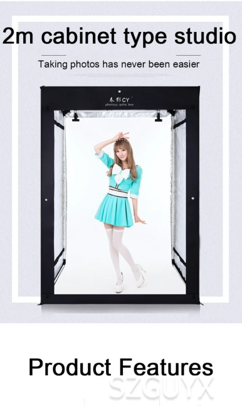 LIGHT BOX PHOTO STUDIO LED 2M
