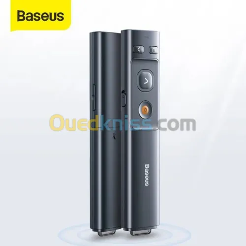 Télécommande de présentation sans fil Baseus avec pointage laser rouge - Professionnel 