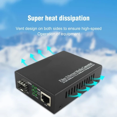 EXTENDER( KIT-02) Convertisseur Fibre-optique Ethernet SC (RJ45) Gigabit 20KM ( MT-MC20KM ) /REF:921