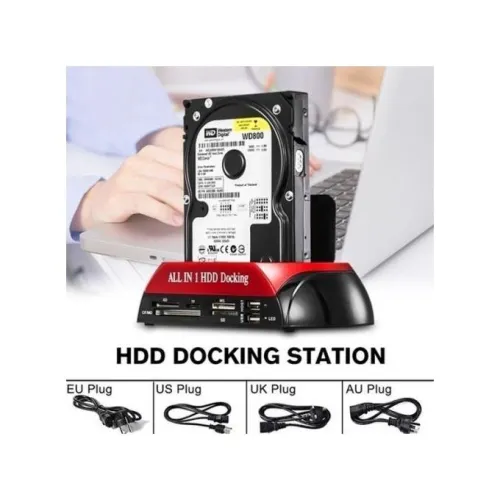 DOCKING STATION USB 2.0 2.5" 3.5" IDE , SATA LECTEUR DE CARTE EXTERNE /REF: 2221
