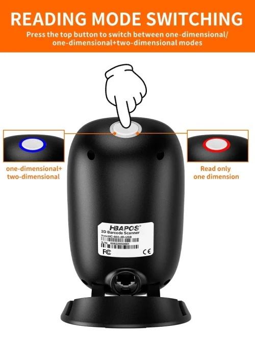 LECTEUR CODE A BARRE HENEX HC-666 2D 3D QR /REF:1322
