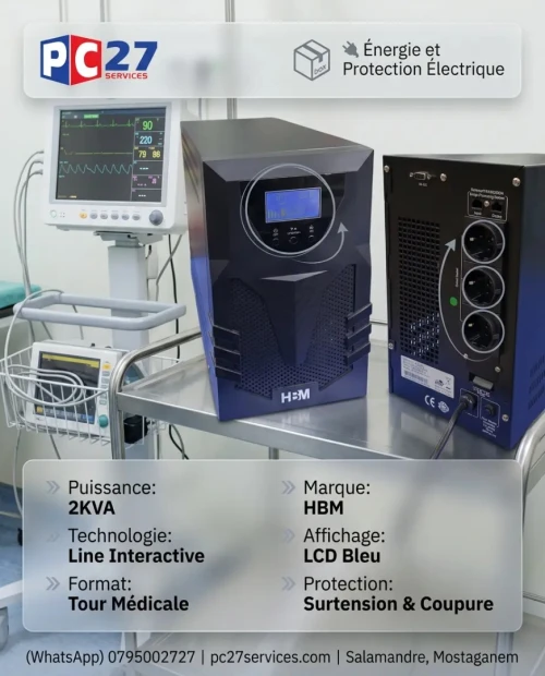 ONDULEUR 3KVA LINE INTERACTIVE TOUR MEDICAL HBM Ref : 4495