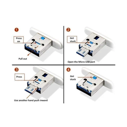4 in 1 OTG Card Reader