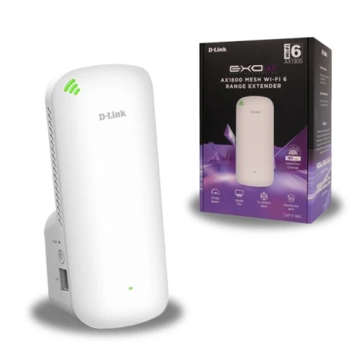 D-Link DAP-X1860 - Répéteur Wi-Fi 6 AX1800  ( EXO/AX )  1-Port Ethernet Gigabit /REF:6546