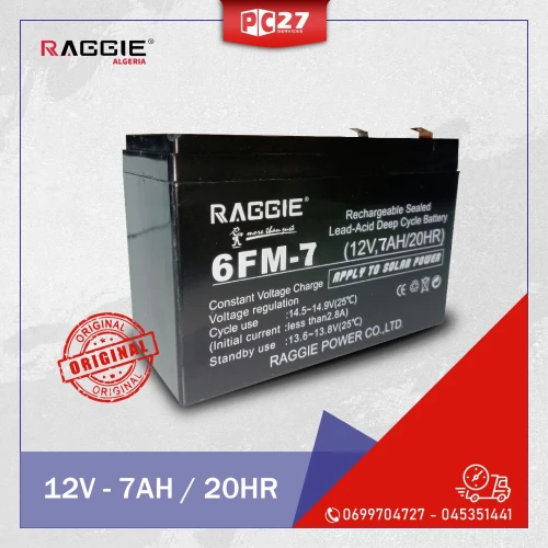 BATTERIE ONDULEUR ORIGINAL 12V - 7AH / 20HR
