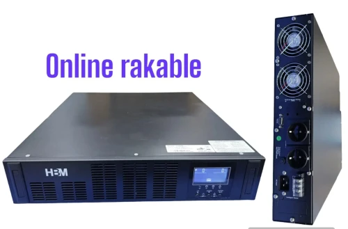 ONDULEUR ON-LINE DOUBLE CONVERSION 3KVA RACKABLE AVEC AFFICHEUR HBM Ref : 4531