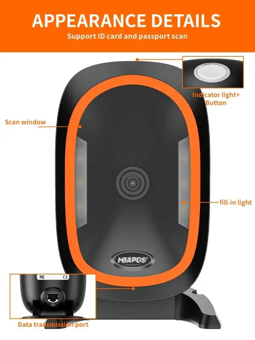 LECTEUR CODE A BARRE HENEX HC-666 2D 3D QR /REF:1322