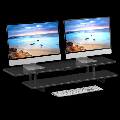 TABLE LAPTOP & ECRAN DOUBLE ETAGE [ CT-LCD-M107 ] REF:6857