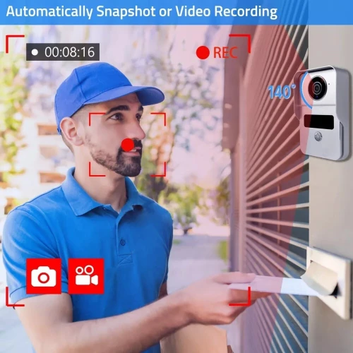 VIDEOPHONE TUYA AVEC MONITEUR 7" INTELLIGENT ET CONTROLE D'ACCES AUX P // REF : 2959