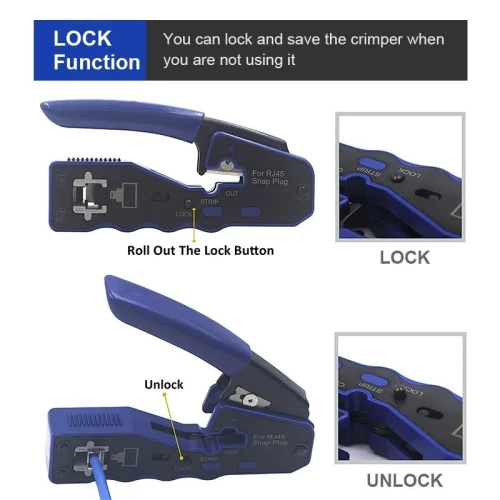 PINCE A SERTIR POUR CONNECTEUR EZ-RJ45 TOOLS LW-4227 /REF:6711