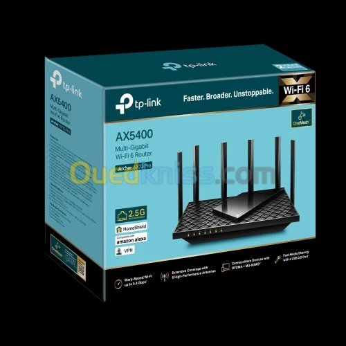ROUTEUR TP-LINK ARCHER TL-AX72 WIFI 6 GIGABIT AX5400 //REF: 1361