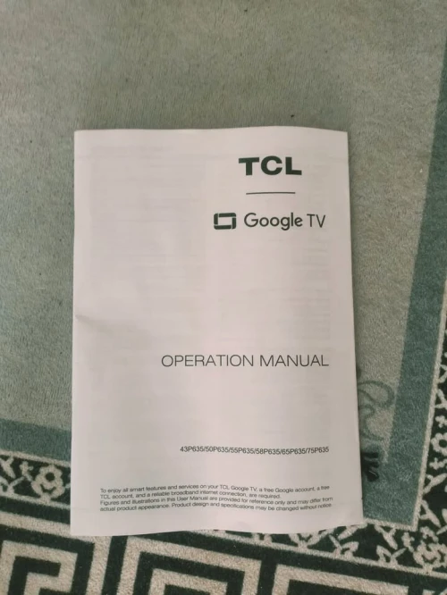 TCL 50" 4K HDR10, HDR HLG ANDROID 11 GOOGLE TV