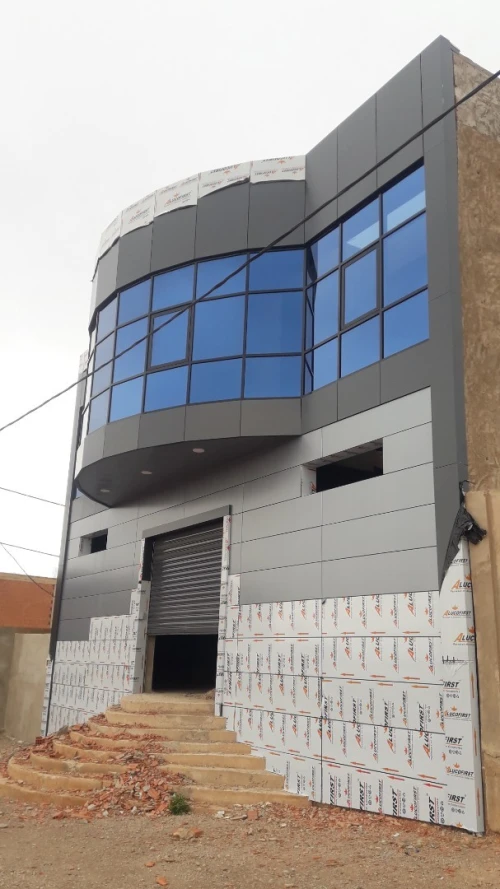 Revêtement de Façade en alucobond mur rudo