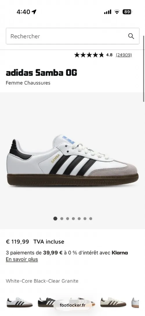 Adidas samba og taille 38