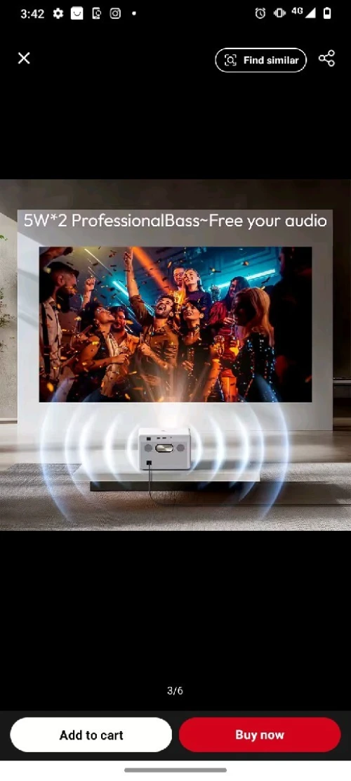 DATASHOW BYINTEK PLATO T5 projecteur 4K professionnel basse home cinéma 