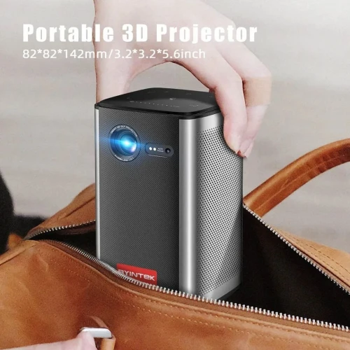 Mini projecteur , Datashow  Byintek P70 Pro Android , Cinéma 3D 4K , Avec Batterie , Wifi