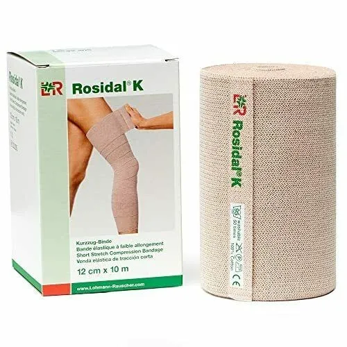 Rosial K bande de compression 12cm - 10cm - 8cm - 4cm X 5m