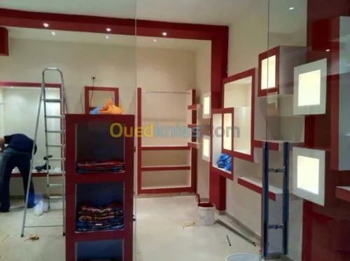 tous decortion en placo et en ciment