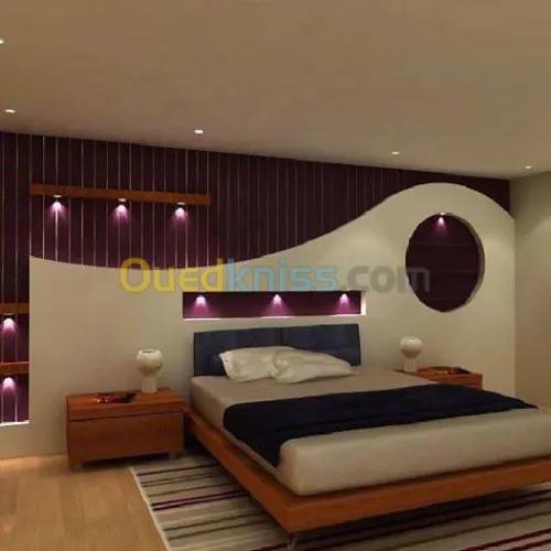 tous decortion en placo et en ciment