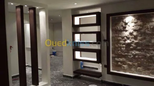 tous decortion en placo et en ciment