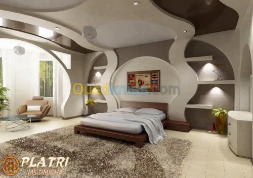 tous decortion en placo et en ciment