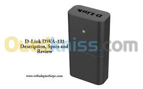D-LINK DWA-131 ADAPTATEUR WIFI NANO N300 - USB 2.0 - HAUTE PORTABILITÉ - SÉCURITÉ WPA/WPA2 - WPS