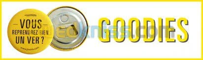 Goodies,publicité sur supports