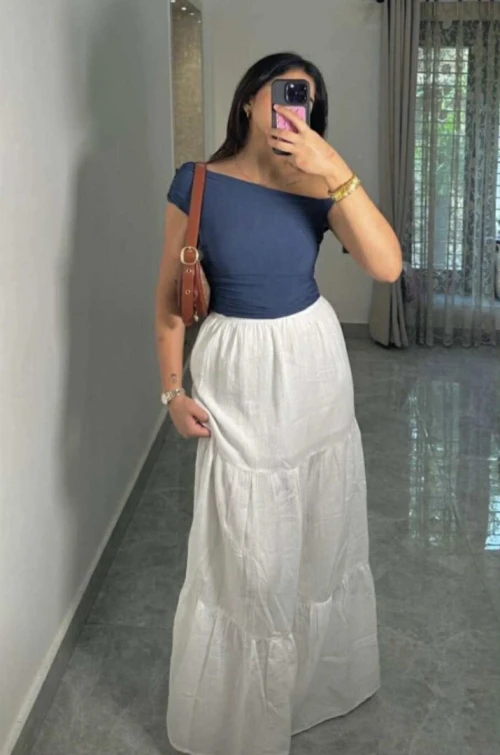 Jupe été maxi tendance en promo