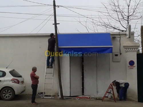 Tinda commercial, Store banne pergola