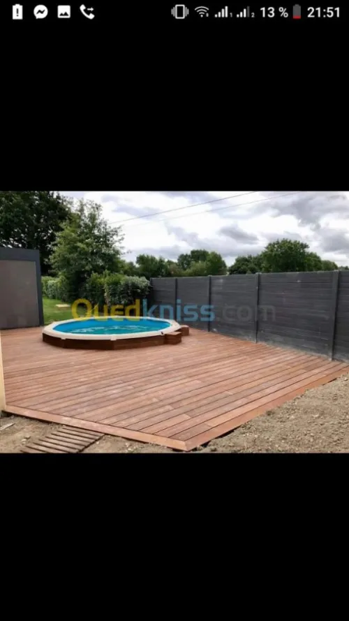 Habillage bois.allucobond.mdf.alluminu