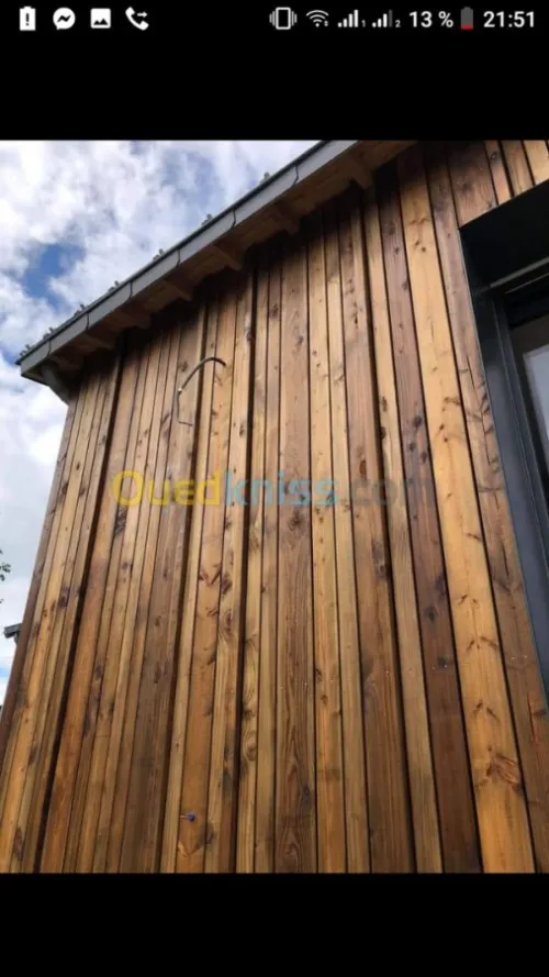 Habillage bois.allucobond.mdf.alluminu