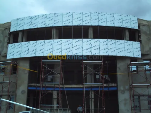 Habillage bois.allucobond.mdf.alluminu