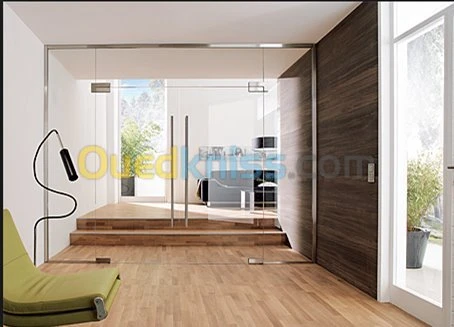 Porte et porte fenêtre en verre 