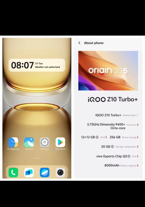 Vivo IQoo z10 turbo plus