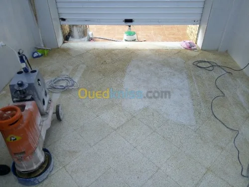 ponçage lustrage cristallisation  