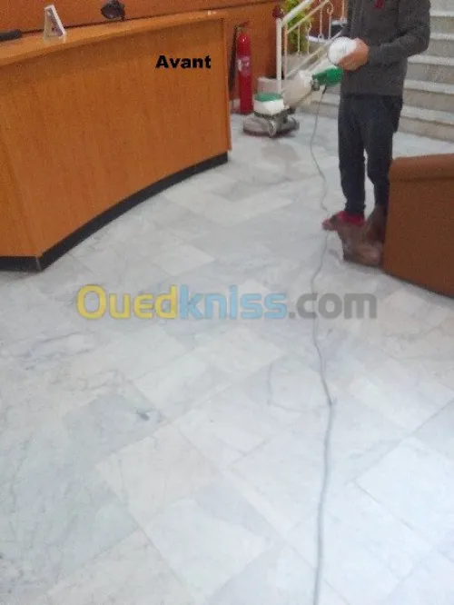 ponçage lustrage cristallisation  