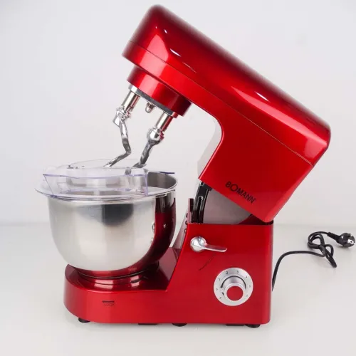 PÉTRIN BRENDMANN ACIER INOX DOUBLE CROCHET 5L AVEC 6 VITESSES REGLABLES ET 1500W / CASH ET FACILITÉ