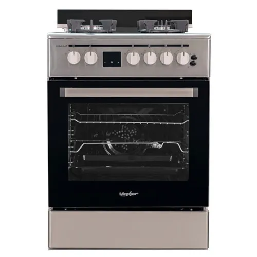CUISINIÈRE MAXTOR DIAMANT 4 FEUX INOX AVEC FOUR CATALYSÉ ET ALLUMAGE AUTOMATIQUE / CASH ET FACILITÉ