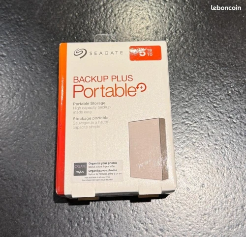 Disque dur externe Seagate Backup plus 05 Tb