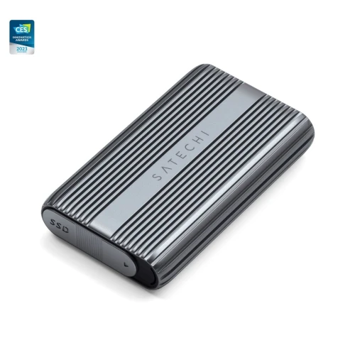 SATECHI Boîtier SSD NVMe Pro USB4 40Gbps   - en Aluminium avec Dissipation Thermique -