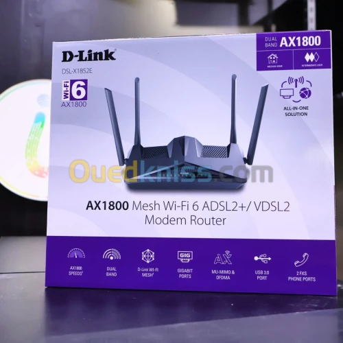 Modem routeur D-LINK DSL-1852E Wifi-6