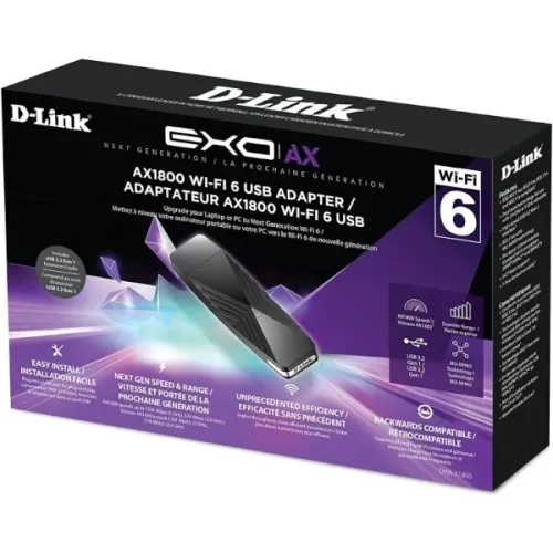 CLE Wi-Fi D-LINK DWA-X1850 AX1800 DUAL BAND / Wi-Fi 6