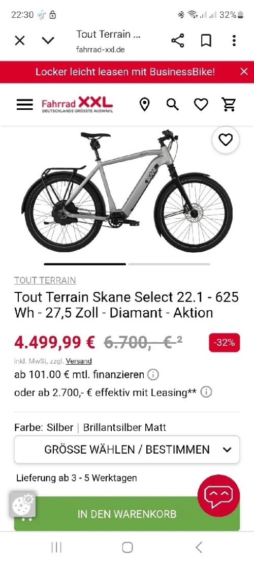 Vélo tout terrain skane select 22.1 allmand 