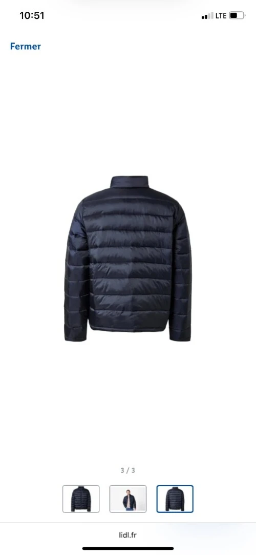 Veste doudoune légère et chaude produit européen kaba