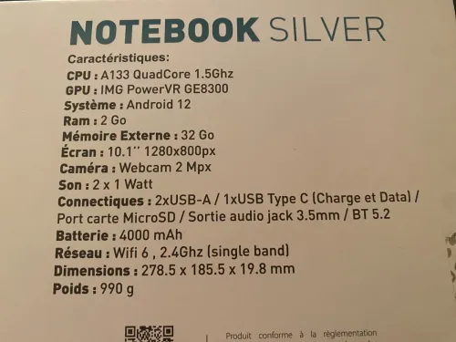 NOTEBOOK silver