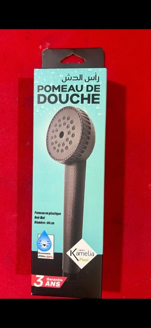 Eplucheur(economme) ,pot de fleur, flexible, cintres,pomme de douche,douchette toilette.  مقشرة (إكونوم)، أصص زهور، خرطوم، علاقات ملابس، رأس دش، شطاف مرحاض.