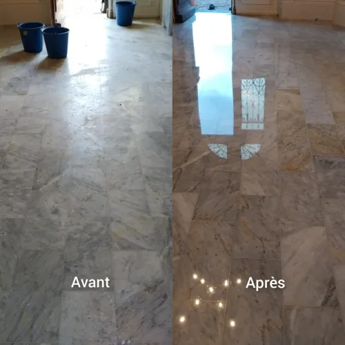 Société de nettoyage ponçage et lustrage et décapage du sol (marbre carrelage granito...)